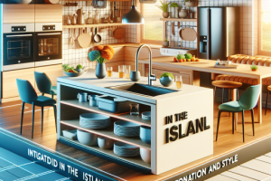 Los fregaderos integrados en la isla: funcionalidad y estilo.
