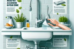 Tips para evitar la acumulación de grasa en tu fregadero.